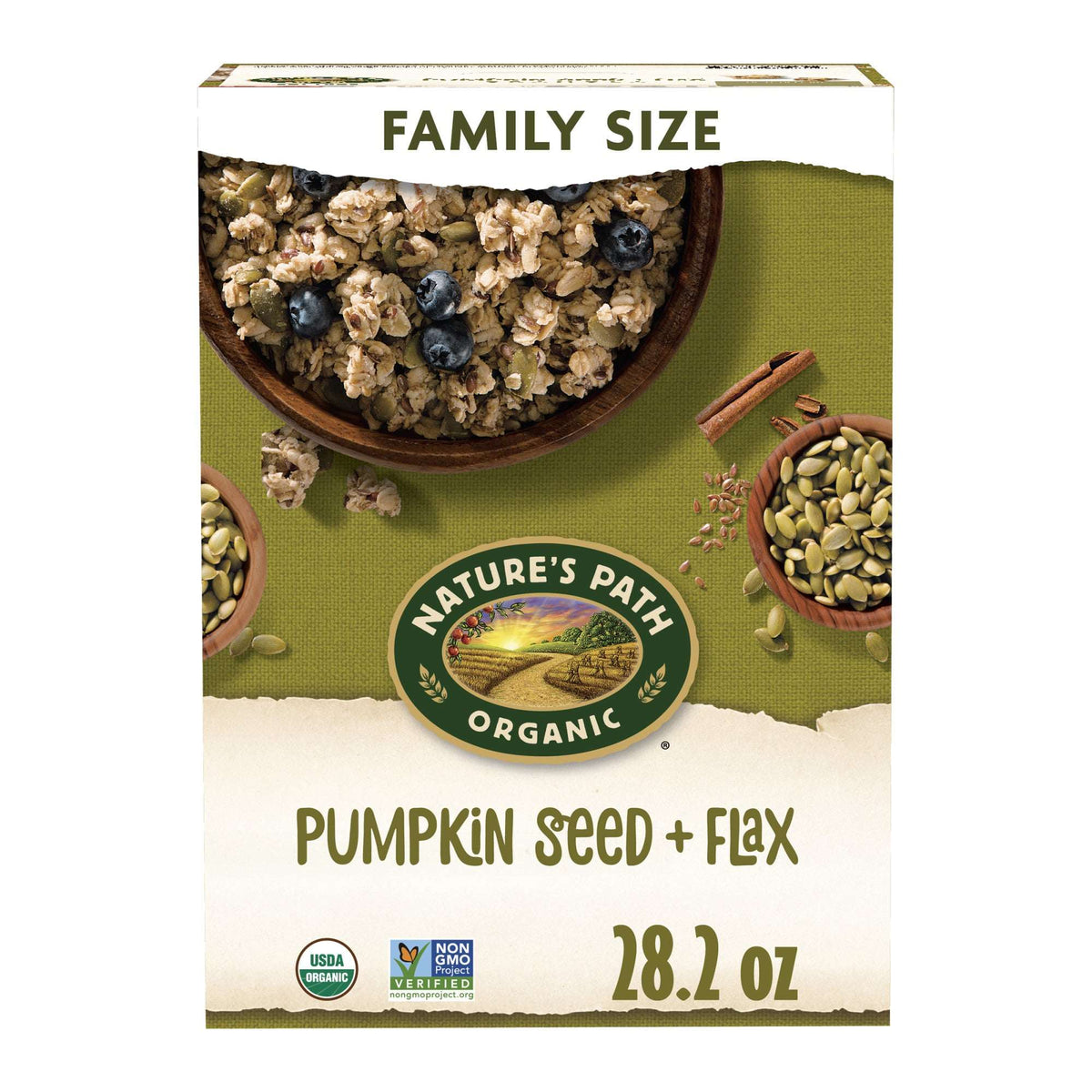 Nature's Path Organic Granola, Pumpkin Seed + Flax, 11.5oz Box