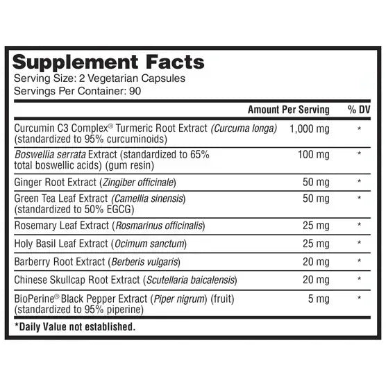 Nature's Lab Whole Body Herbal Complex, 180 Vegetarian Capsules