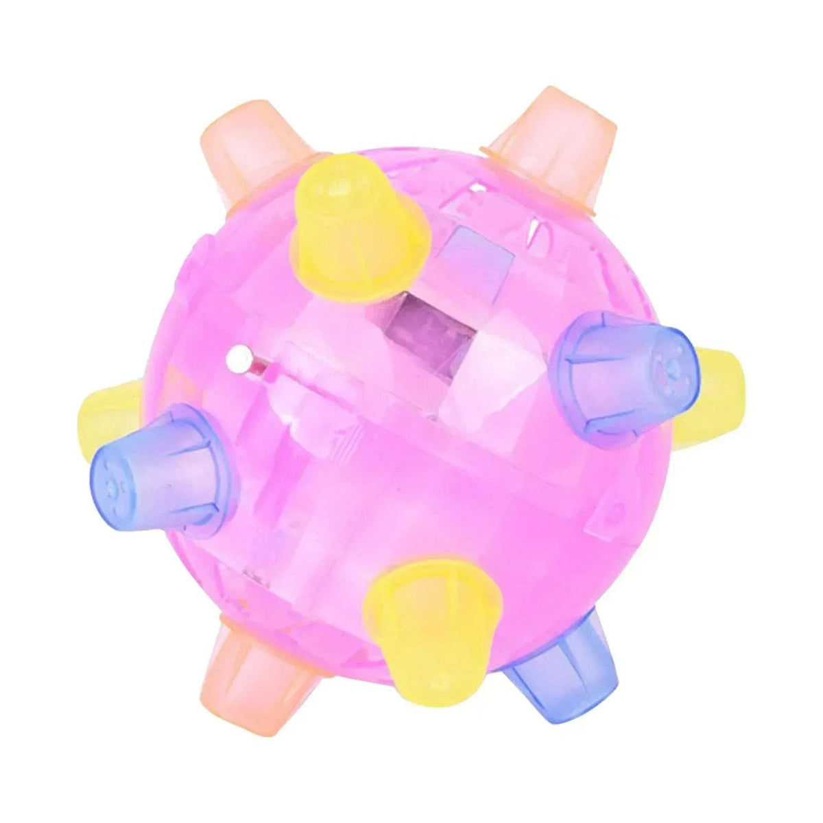 Nebwoak Jumping Ball Dog Toys Dog With Jumping Ball Flashing Puzzle Pet Toy Music Jumping Ball