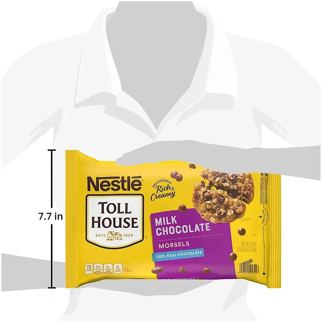 Nestle Tollhouse Milk Chocolate Morsels, 57.5 oz.