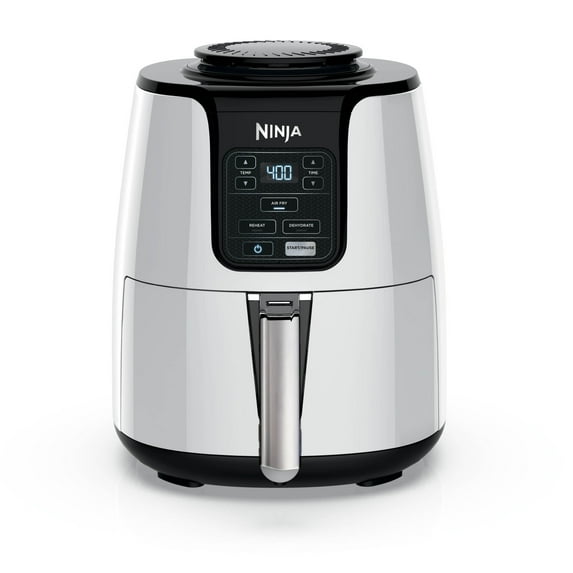 Ninja 4-Qt Air Fryer, 3 Functions, Air Fry, Reheat, and Dehydrate, Dishwasher Safe, Non-Stick, AF100WM Black