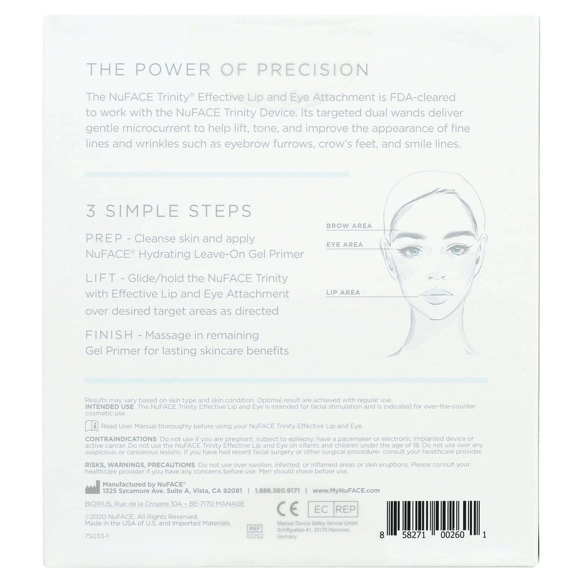 NuFACE Trinity Effective Lip & Eye Attachment