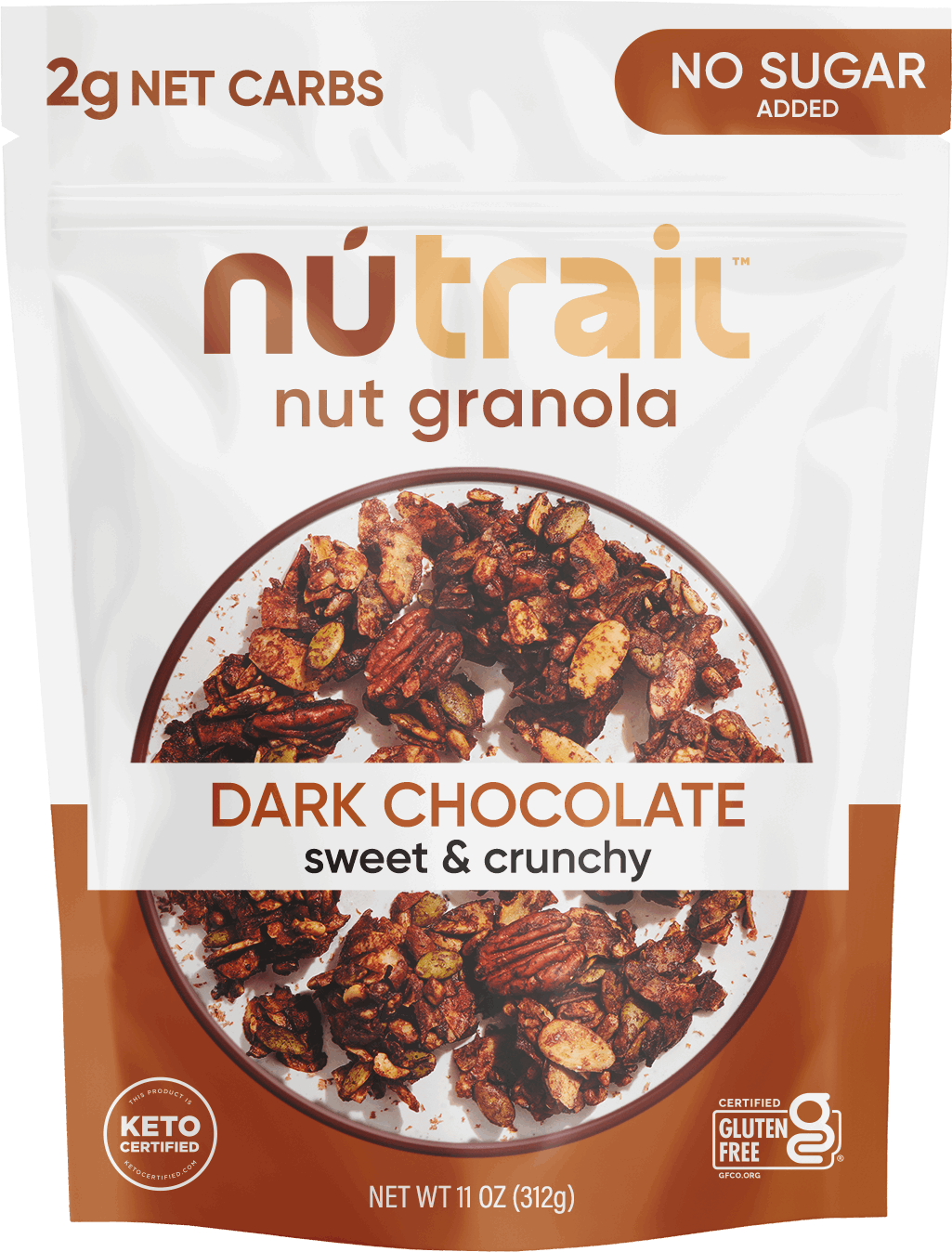 NuTrail Nut Granola Cereal, Blueberry Cinnamon, No Sugar Added, Keto, Gluten Free, 11 oz. 1 Count