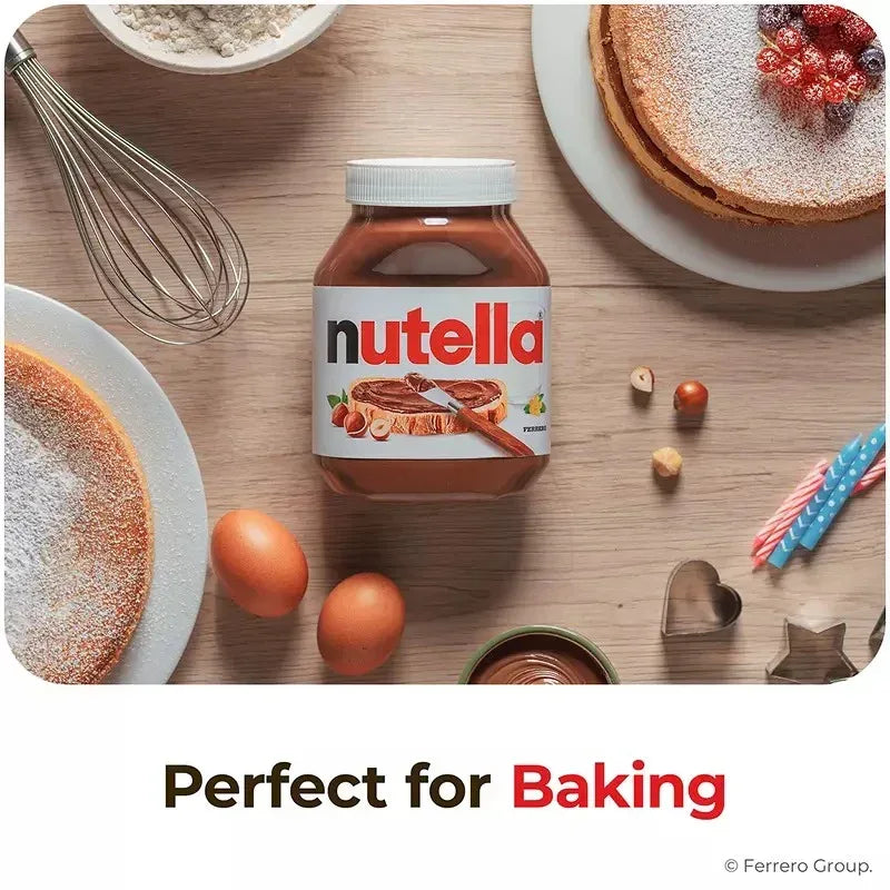 Nutella Hazelnut Spread with Cocoa, Creamy Hazelnut Spread, Breakfast Favorite, Jars, 2 pk./26.5 oz.