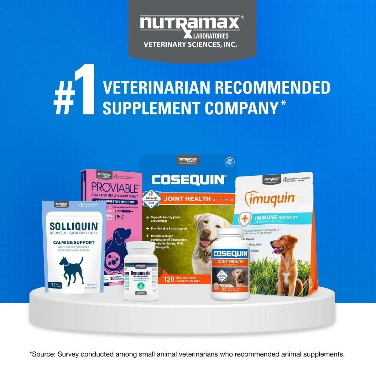 Nutramax Cosequin Joint Health Supplement for Dogs with Glucosamine, Chondroitin, MSM, Omega-3's and HA, 150 Soft Chews