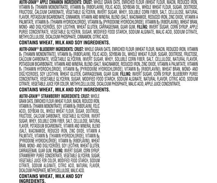 Kellogg's Nutri-Grain Soft Baked Breakfast Bars, Variety Pack, 1.3 oz (36-pk)