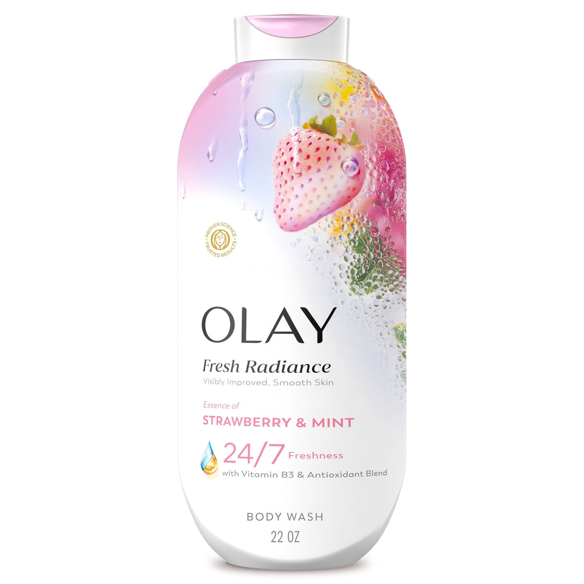 Olay Fresh Radiance Body Wash with Essence of Birch Water and Lavender, Vitamin B3 and Antioxidant Blend