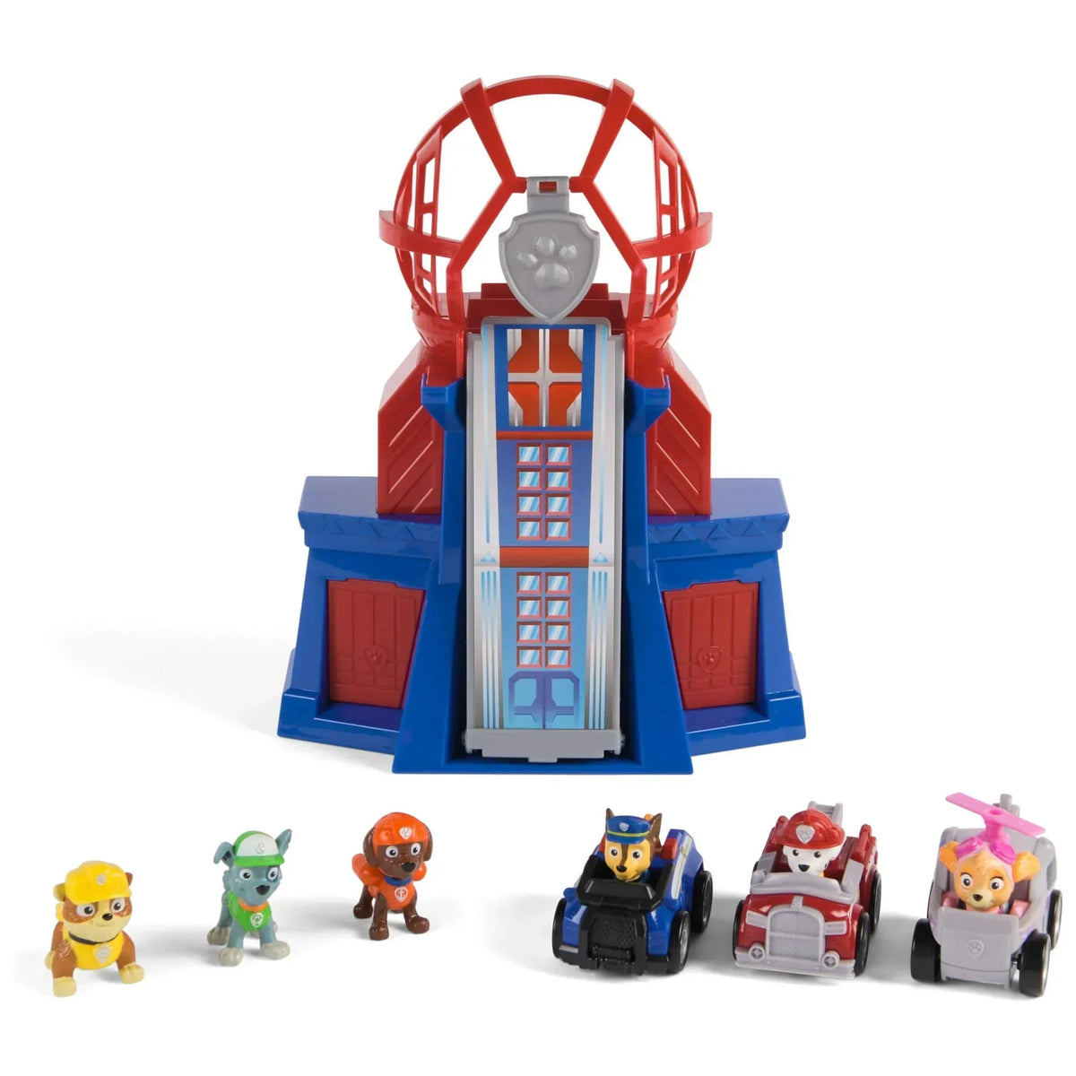 PAW Patrol, Pup Squad Mini Lookout Tower Playset, 3 Toy Cars & 3 Figures for Ages 3+