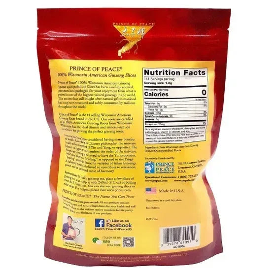 Prince of Peace Ginseng Root Slices, 9 oz.