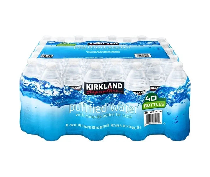 Kirkland Signature Purified Drinking Water, 16.9 fl oz (40-pk) pack of 6