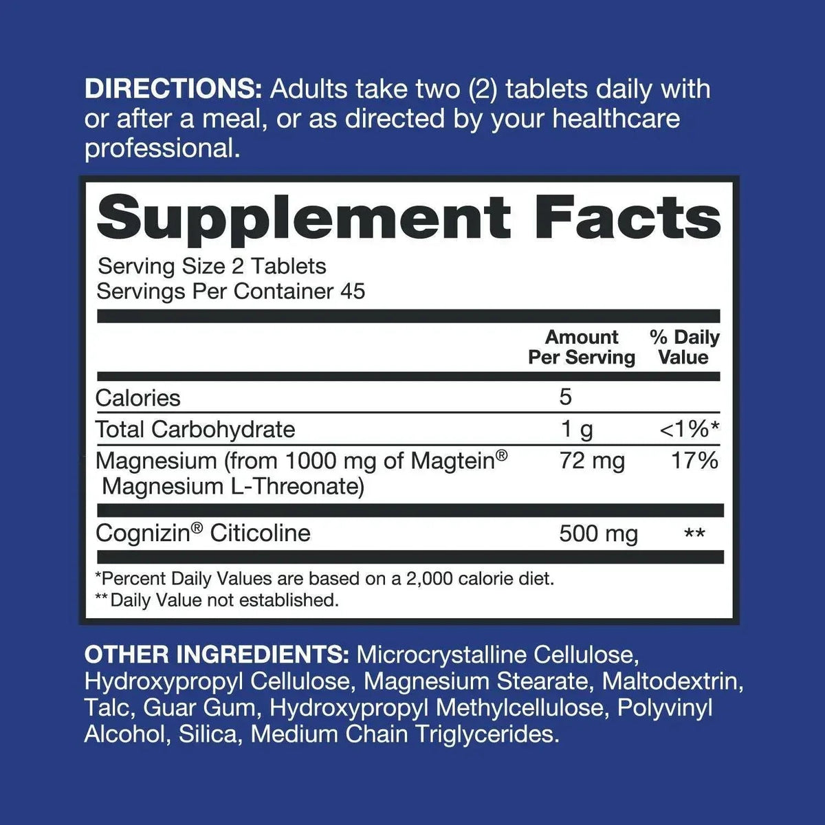 Qunol Brain Health Magnesium L-Threonate Tablets, 90 ct.