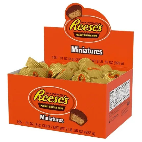Reese's Peanut Butter Cups, Miniatures, 0.31 oz, 105-count