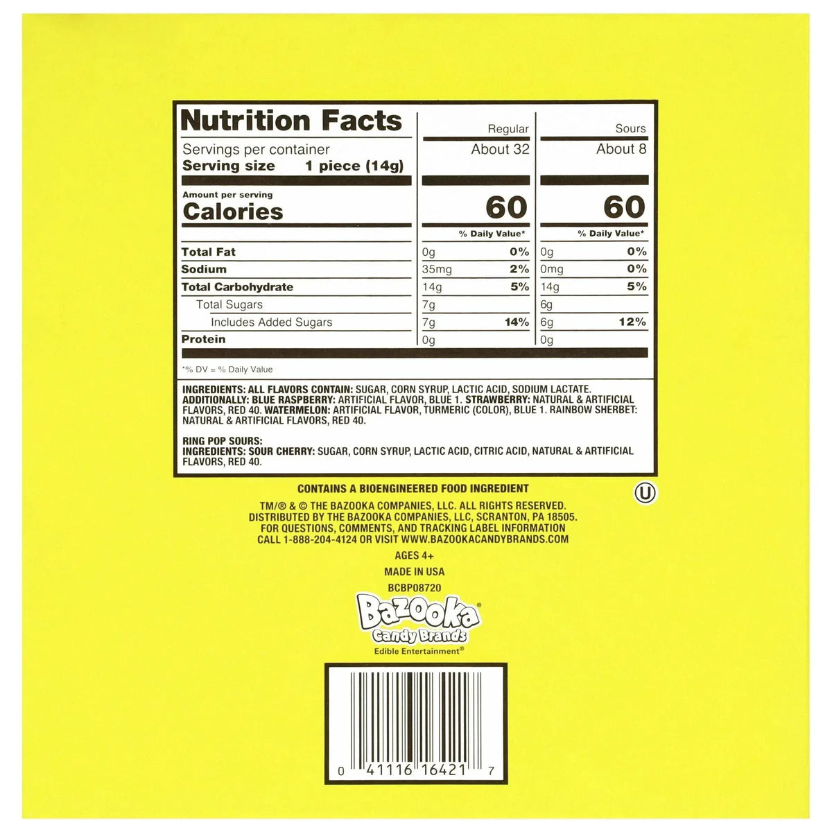 Ring Pops Variety, .5 oz, 40-pack