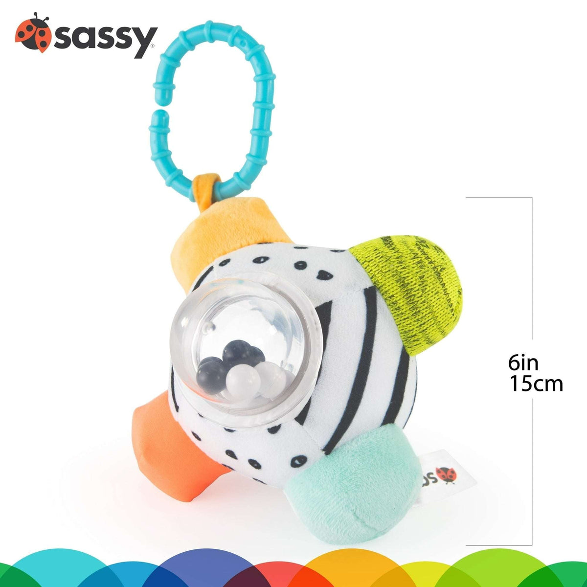 Sassy Mini Bumpy Ball Sensory Rattle Ball