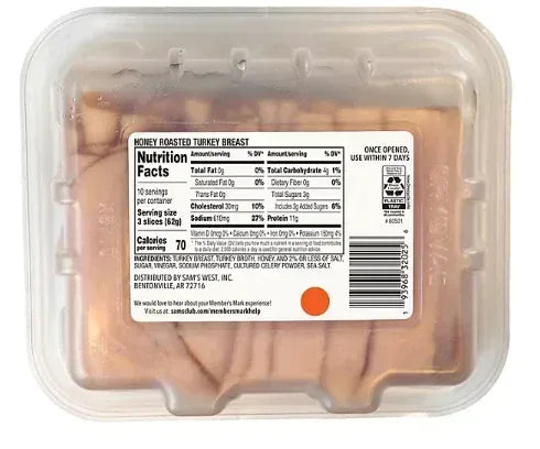 Member's Mark Honey Roasted Turkey Breast, Sliced (1 lb. 6 oz.)