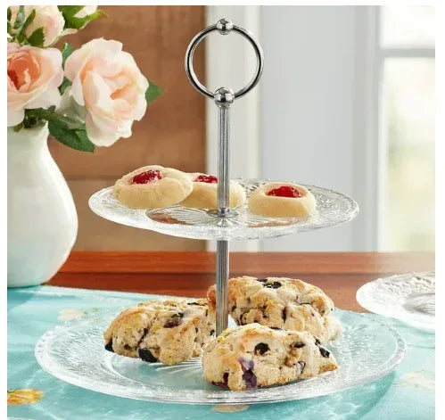 The Pioneer Woman Two-Tiered Glass Server, Clear