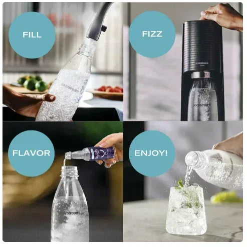 SodaStream Terra Black Sparkling Water Maker Bundle +Pepsi 440ml