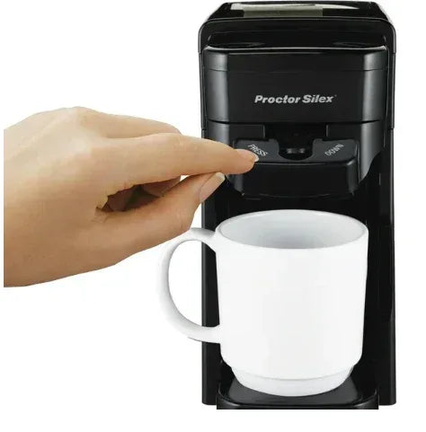 Proctor-Silex 49961 Single Serve Ground & Single Serve Pod Coffee Maker, Black