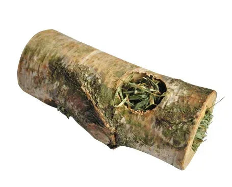 A&E Cage Small Animal Birch Tunnel with Hay - Medium
