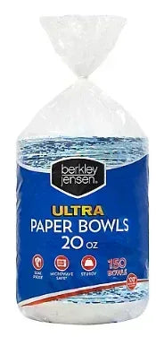 Berkley Jensen Ultra 20 oz. Paper Bowls, 150 ct.