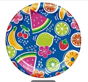 Berkley Jensen Sunny Fruit 10" Paper Plate, 100 ct.