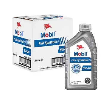 Mobil Full Synthetic Motor Oil 5W-20, 6 pk./1 qt.