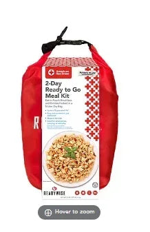 ReadyWise American Red Cross 2 Day Ready to Go Meal Kit