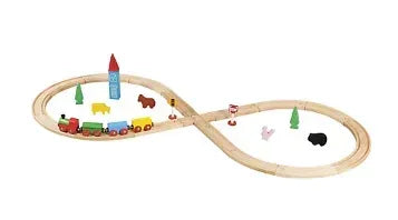 Maxim Enterprise 32-Pc. Wooden Train Set