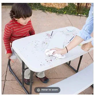 Lifetime Childrens Picnic Table - Almond/Glacier Blue
