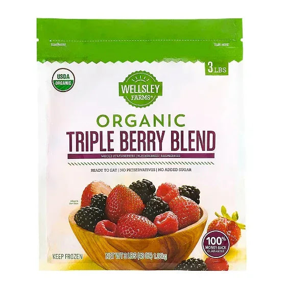 Wellsley Farms Organic Triple Berry Blend, 3 lbs.