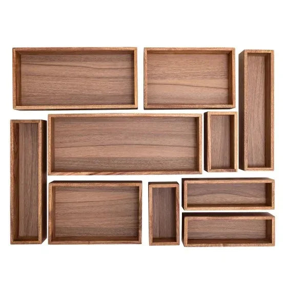 Seville Classics Acacia Box Set, 10-piece