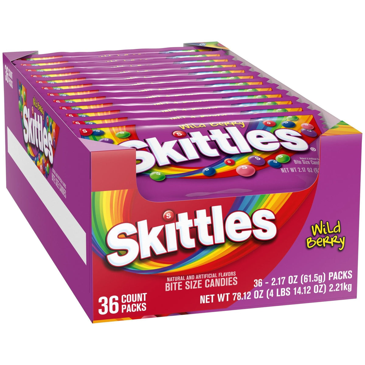 Skittles Wild Berry Chewy Candy, 2.17 oz., 36 ct.