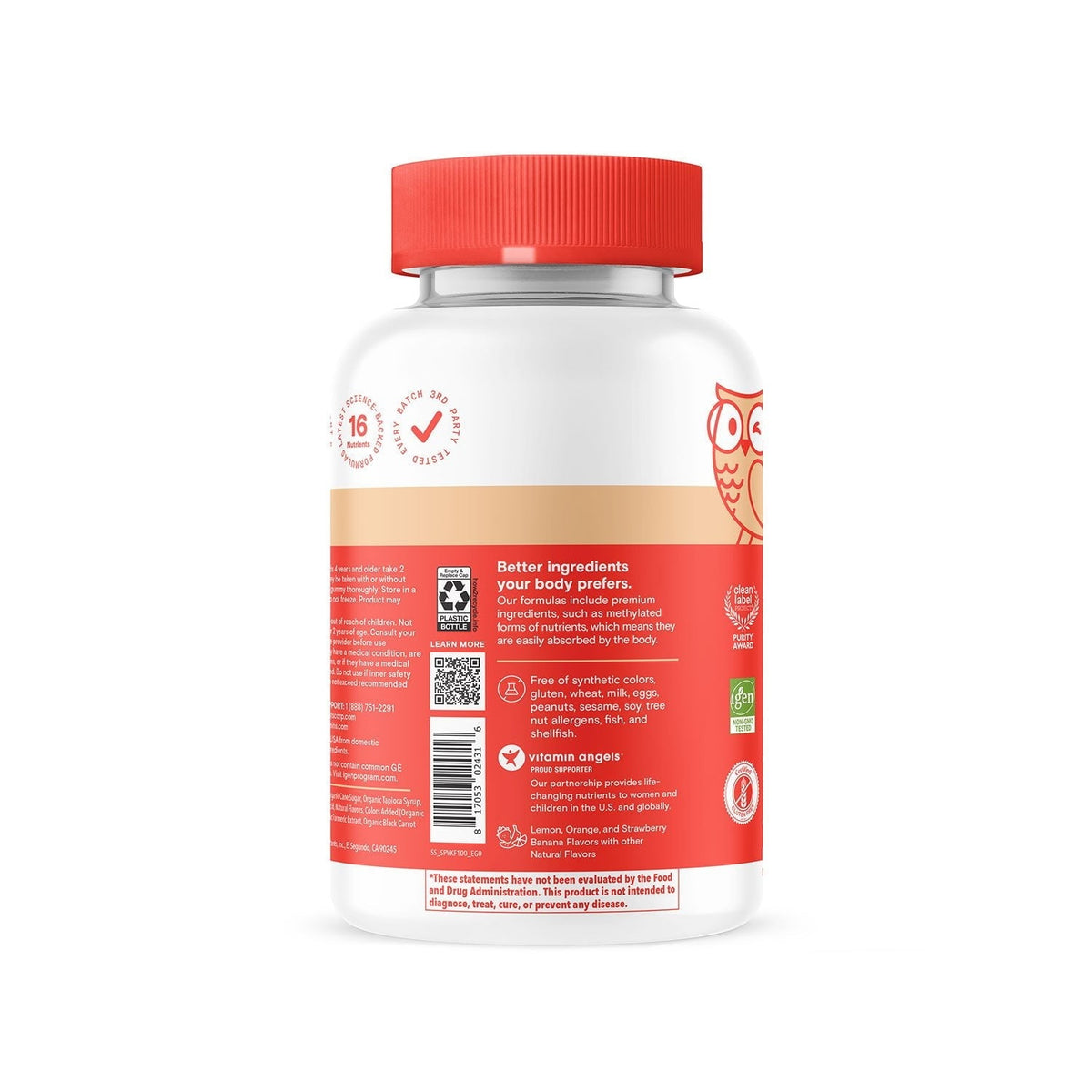 SmartyPants Kids Formula Multivitamin, 100 Gummies