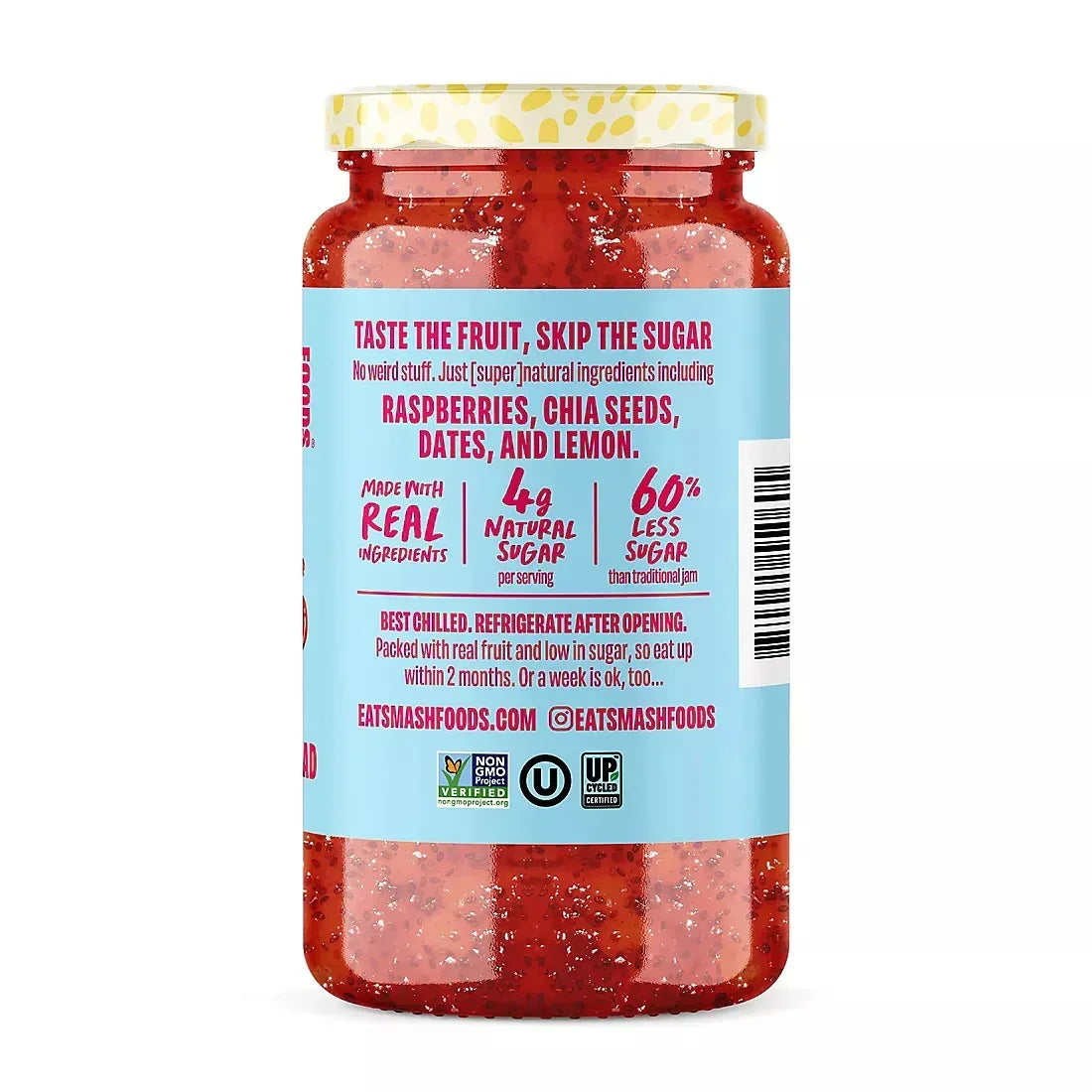 Smash Foods Raspberry Superfood Fruit Spread, 26 oz.