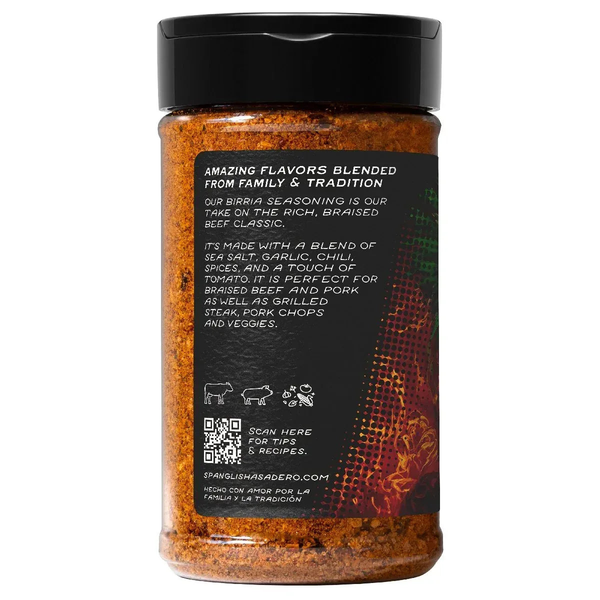 Spanglish Organic Birria Seasoning, 4.9 oz. Choose upto pack of 6