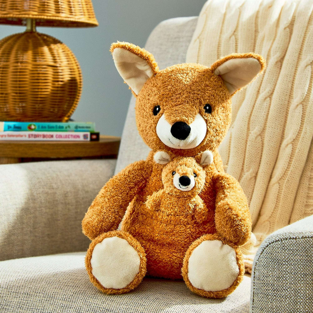 Spark Create Imagine Kangaroo Plush Toy Brown, 14inch
