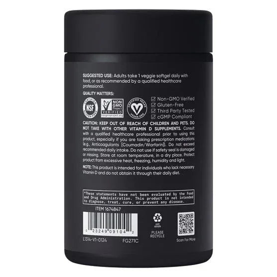 Sports Research D3 + K2, 160 Veggie Softgels