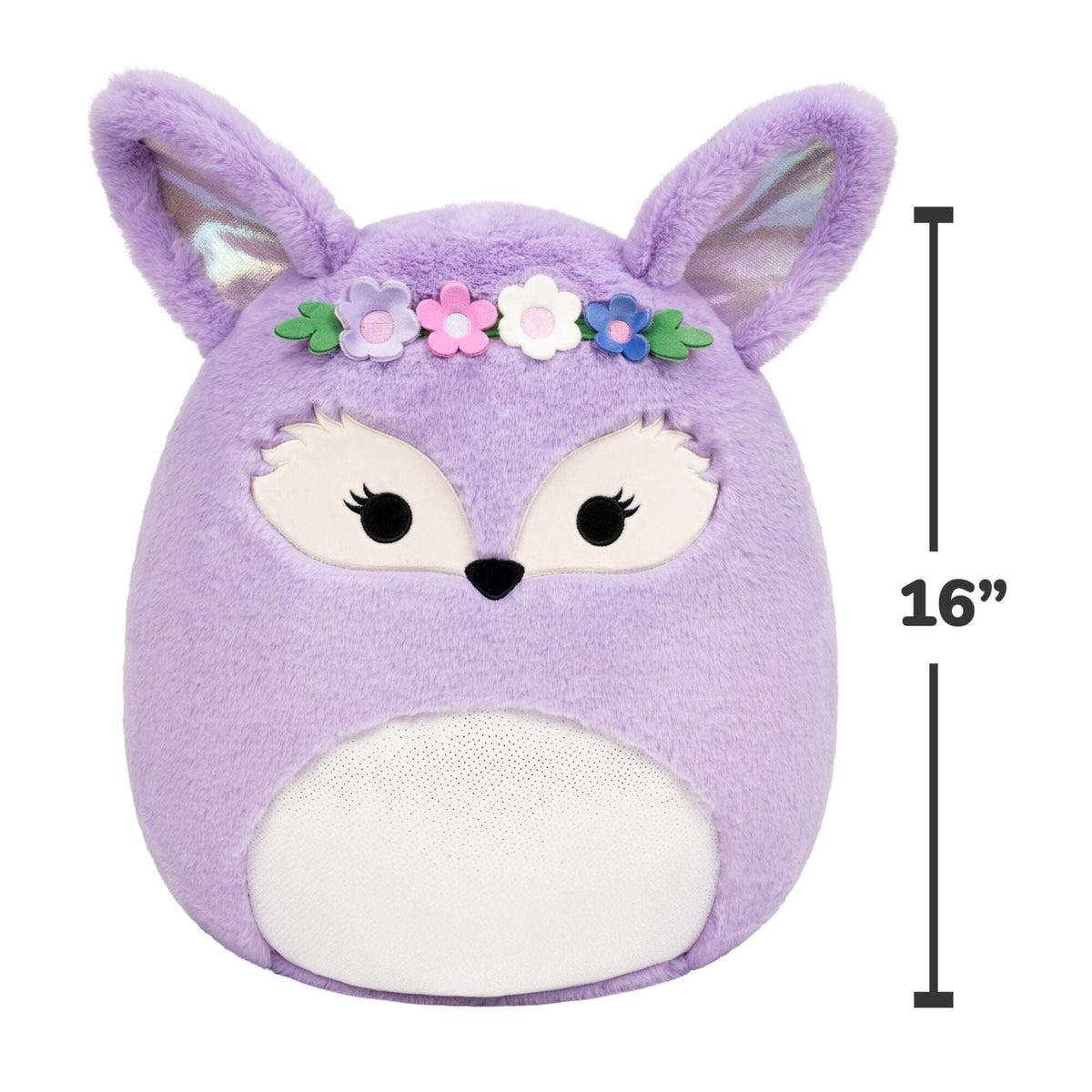Squishmallows FuzzAMallow Official 16 inch Cadence the Lavender Fennec Fox - Child's Ultra Soft Plush Toy