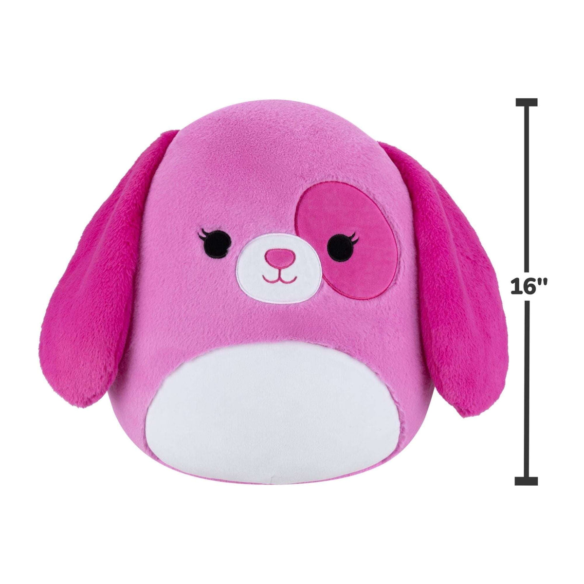 Squishmallows FuzzAMallow Official 16 inch Sager the Pink Dog with White Belly - Child's Ultra Soft Plush Toy