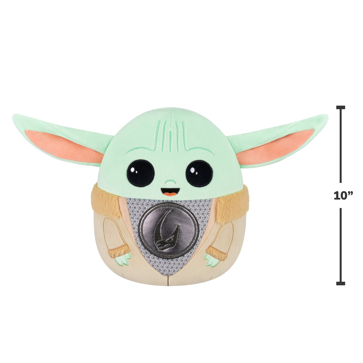 Squishmallows Official Plush 10 inch Star Wars Grogu in Beskar Armor - Childs Ultra Soft Stuffed Animal Toy