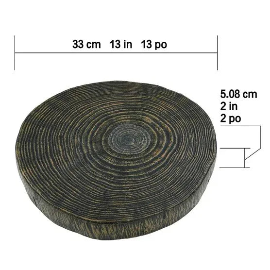 Stone Composite Stepping Stones, 3-pack