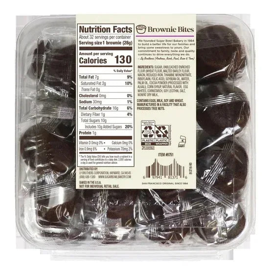 Sugar Bowl Bakery, Brownie Bites, 32-Count