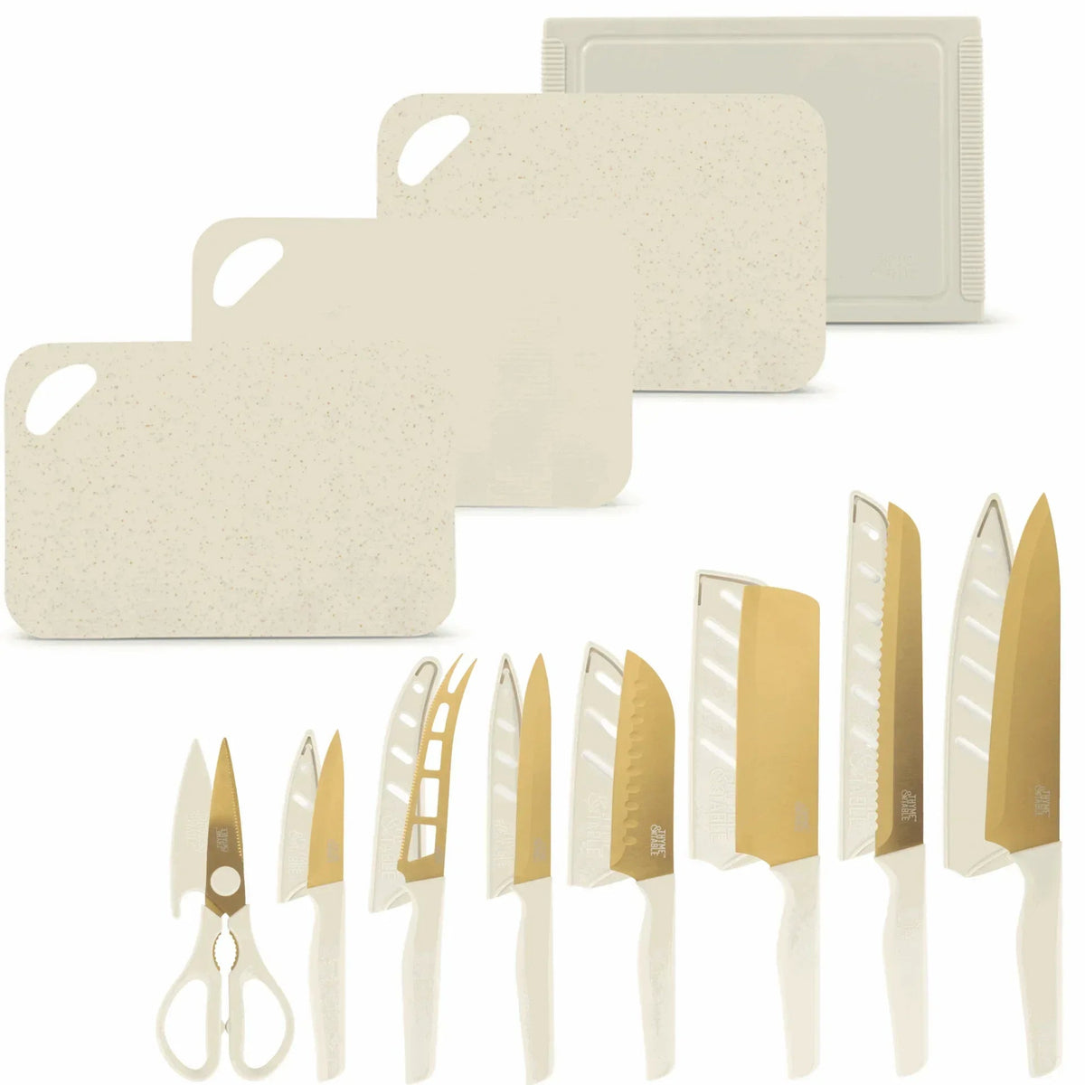 Thyme & Table 20-Piece Knife Set - Black