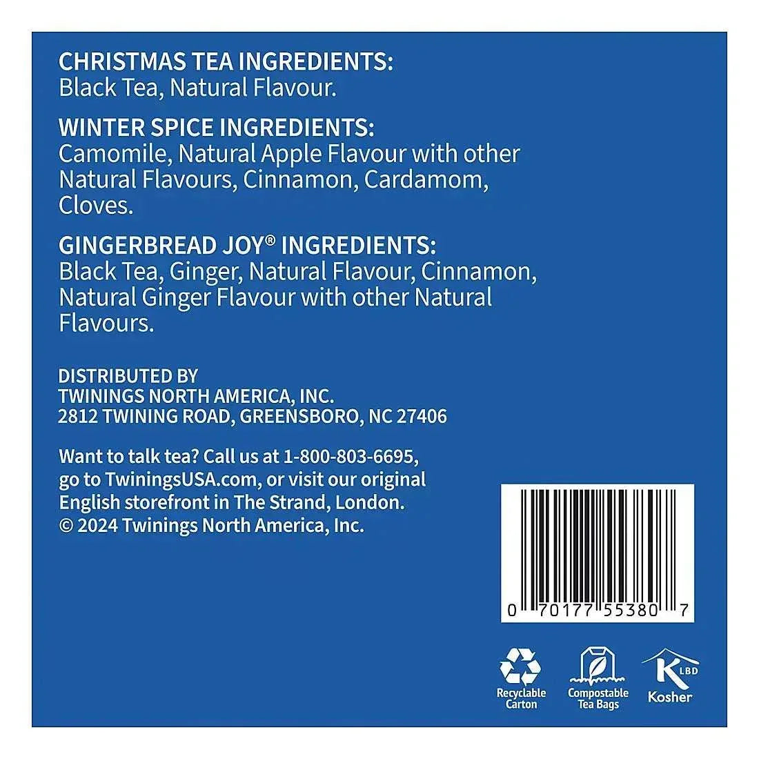 Twinings Winter Tea Collection Gift Set, 3 pk.
