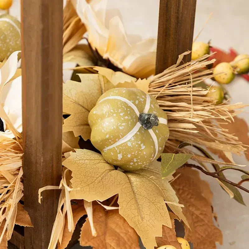 Glitzhome 20" Wood Lantern Decor for Fall Harvest