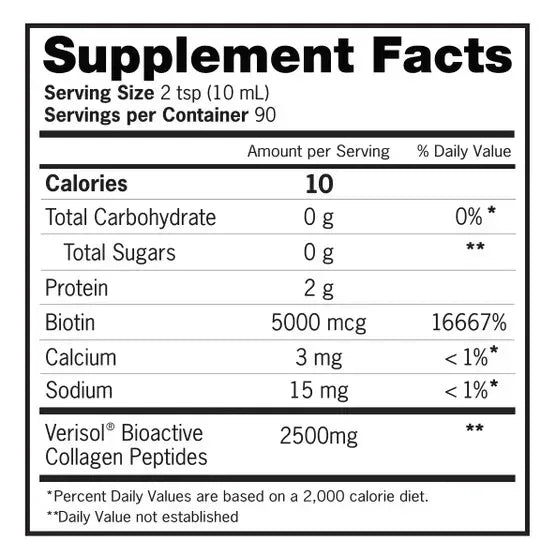 Zena Liquid Collagen + Biotin, 30 Fluid Ounces