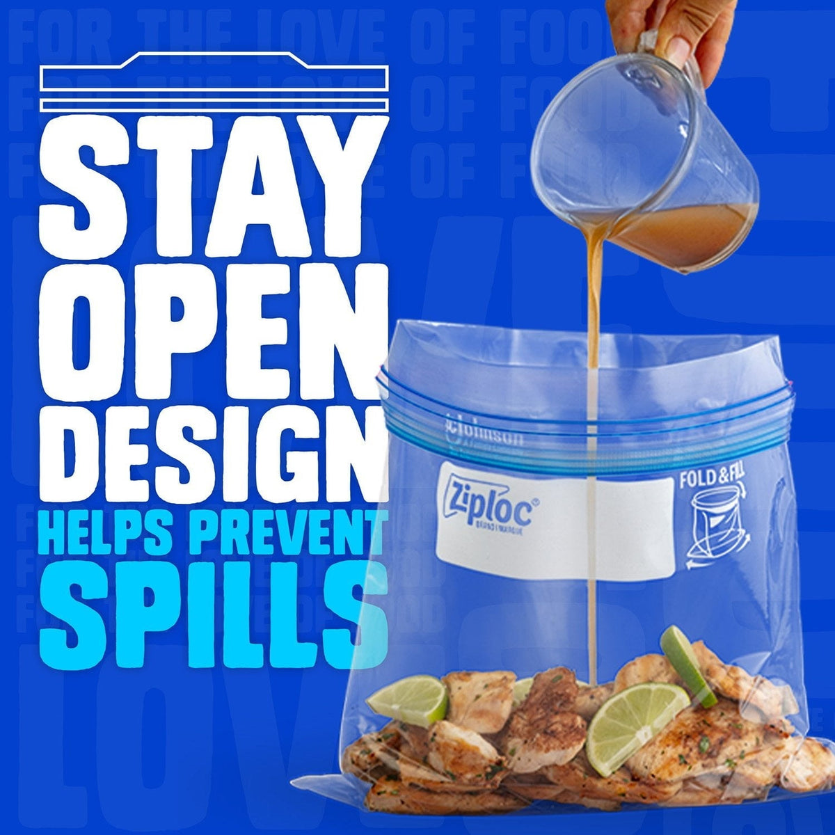 Ziploc Brand Gallon Freezer Storage Bags, Stay Open Design, Easy to Fill, 152 ct.