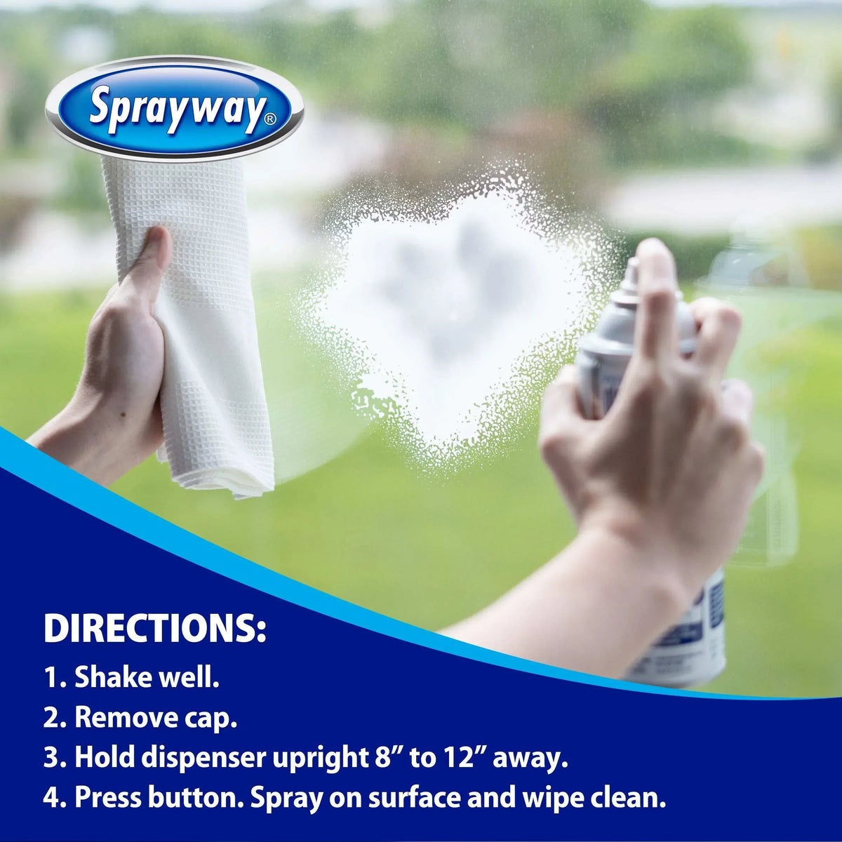 Sprayway Glass Cleaner Aerosol, 19 Oz