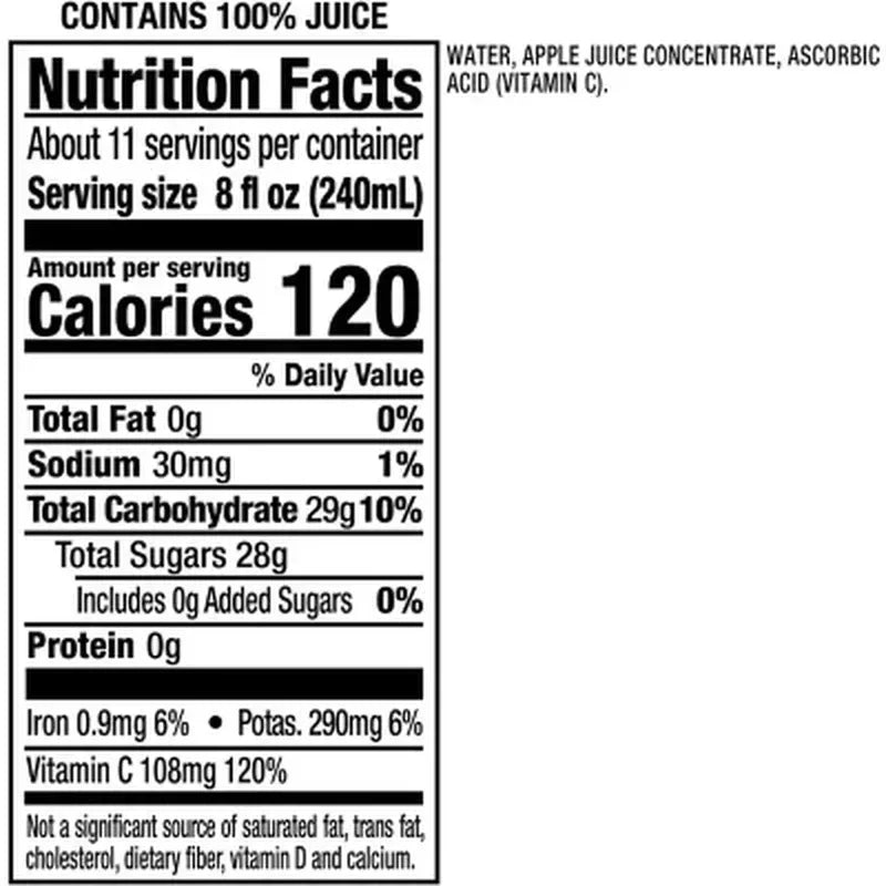 Mott'S 100% Apple Juice (86 Fl. Oz., 2 Pk.)