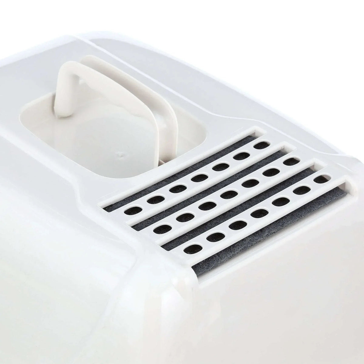 Van Ness Pets Odor Control Large Enclosed Cat Litter Box, Hooded, Pearl